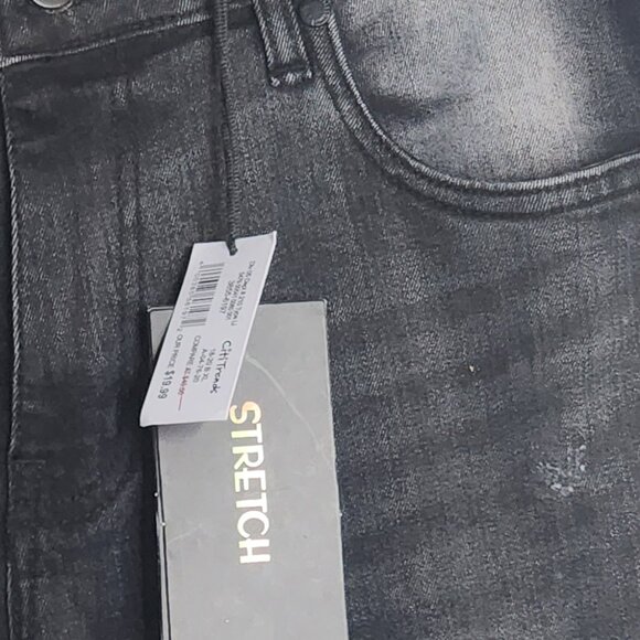 Legendary Status Brand Slim Fit Stretch Black Distressed Wash Jr. Jeans Size 20 - Picture 3 of 16